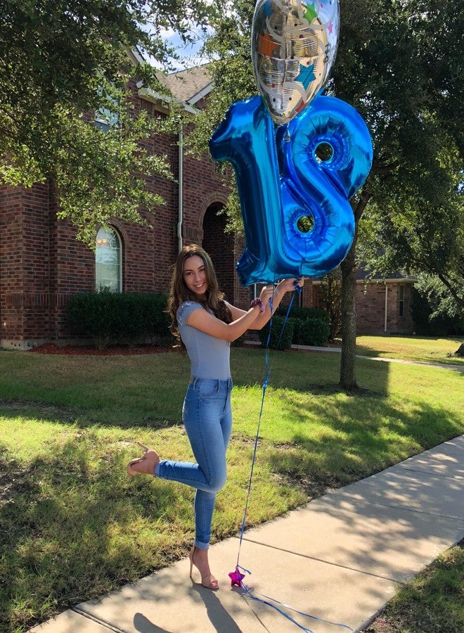 IWERP 40 Inch Navy Blue 1 Balloon for First Birthday, Blue One 1st Number Balloon Birthday Decorations for Boy Man Toddler Baby, 10th 21st, Giant Number 1 Balloon - Image 3